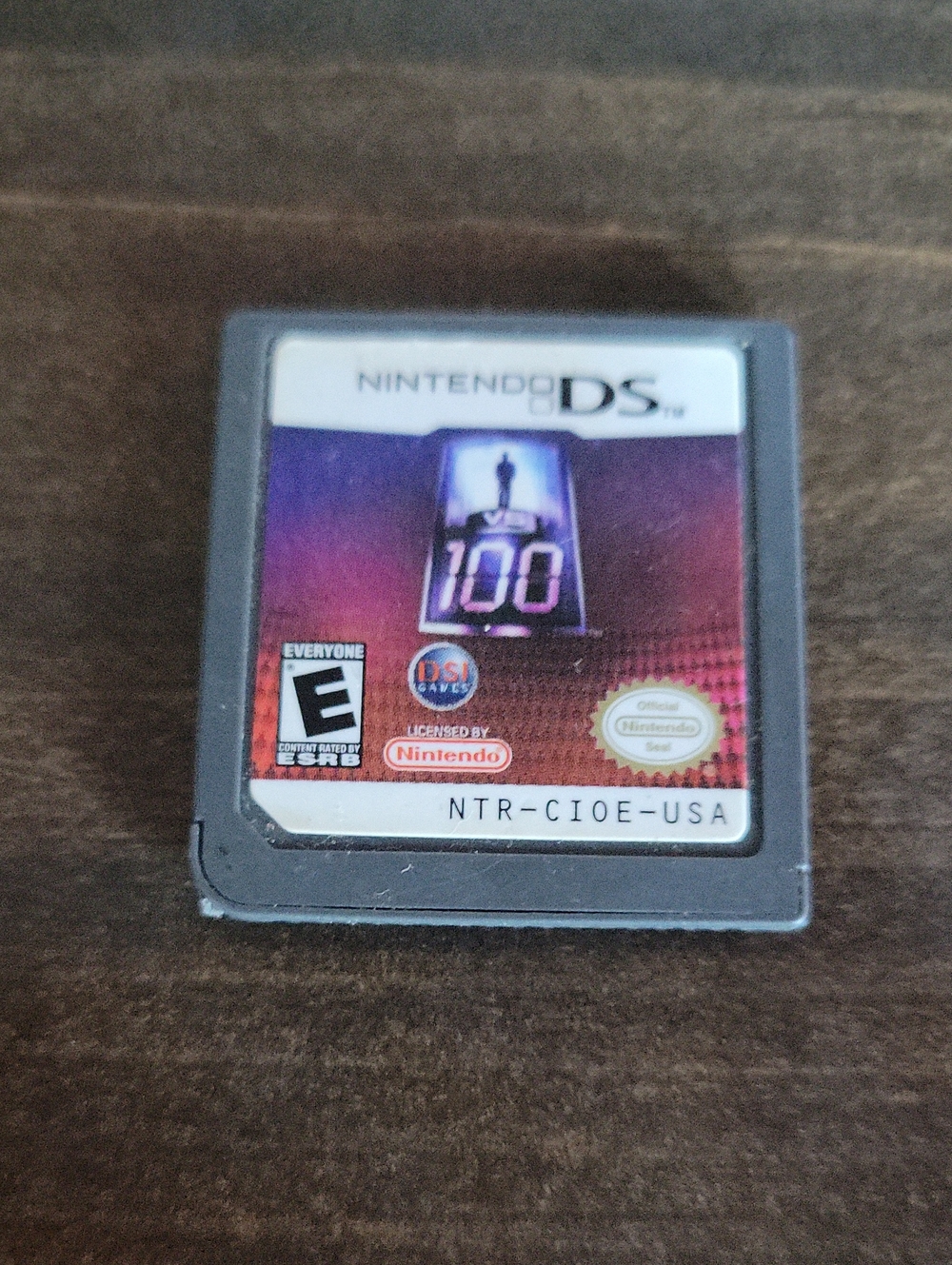 Nintendo DS 100 Game Cartridge - Gray with Purple/Red Label